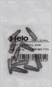 Felo Бита крестовая серия Industrial PH 2X25, 10 шт 02202010