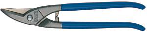 D107-300L Ножницы по металлу, для прорезания отверстий, левые, рез: 1.0 мм, 300 мм, короткий прямой и фигурный рез ERDI