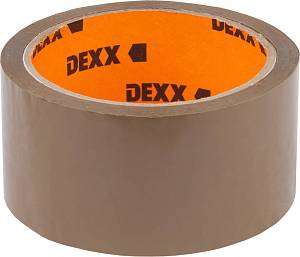 Клейкая лента, DEXX 12057-50-50, упаковочная, коричневая, 40мкм, 48мм х 50м 12057-50-50_z01