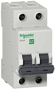 Автоматич-й выкл-ль Schneider EASY 9 2П 50А С 4,5кА 230В EZ9F34250