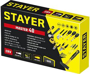 STAYER Master-40, 40 предм., универсальный набор инструмента для дома (22052-H40)