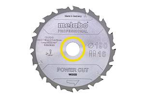 Пильное полотно «power cut wood — professional», 210x30, Z16 FZ 25° (628007000) Metabo